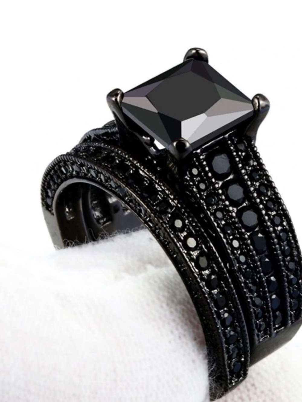 Black Sapphire Ring